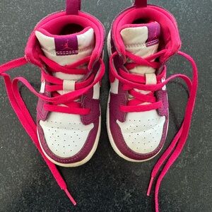 Nike Air Jordan 1 Mid PS True Berry Rush Pink White Size 7c